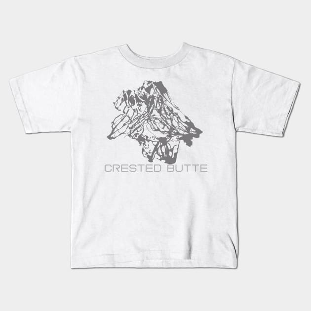 Crested Butte Resort 3D Kids T-Shirt by Mapsynergy